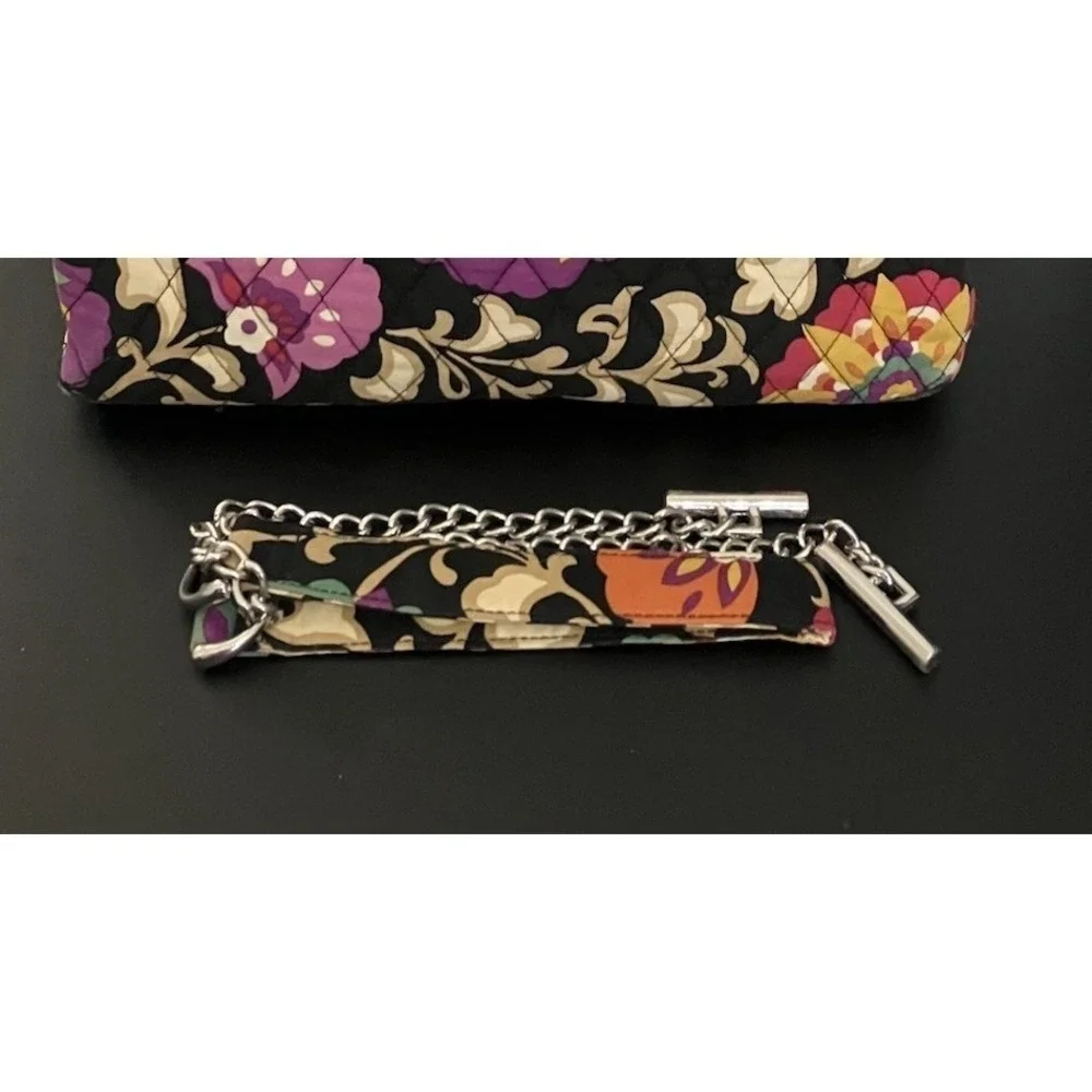 Vera Bradley Women's Retired Suzani Adjustable Bag Purse Purple Black